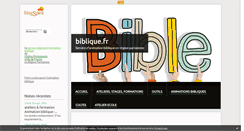 Desktop Screenshot of biblique.fr