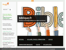 Tablet Screenshot of biblique.fr